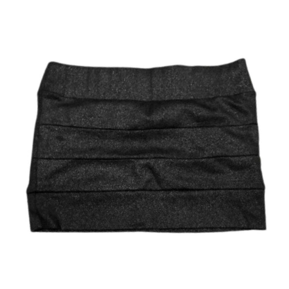 Medium Women's Black Sparkly Glitter Mini Skirt